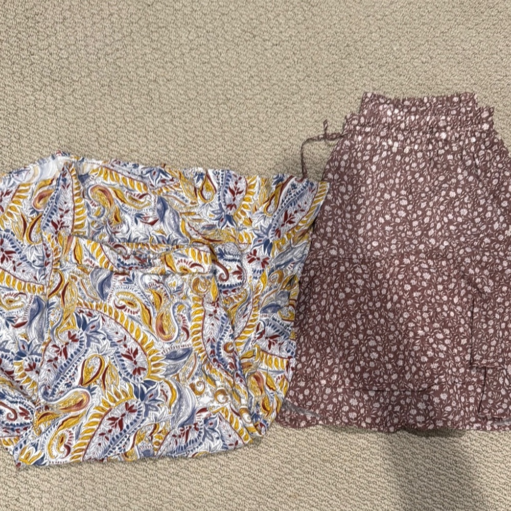 Floral and Paisley Women's Skirt Set